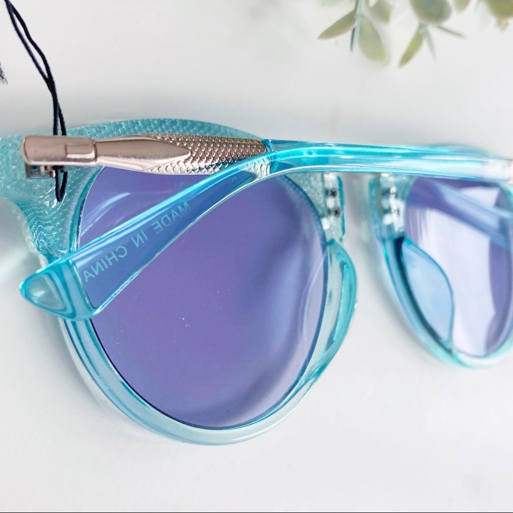 Blue Cat Eye Sunglasses 400 UV - Picture 4 of 5